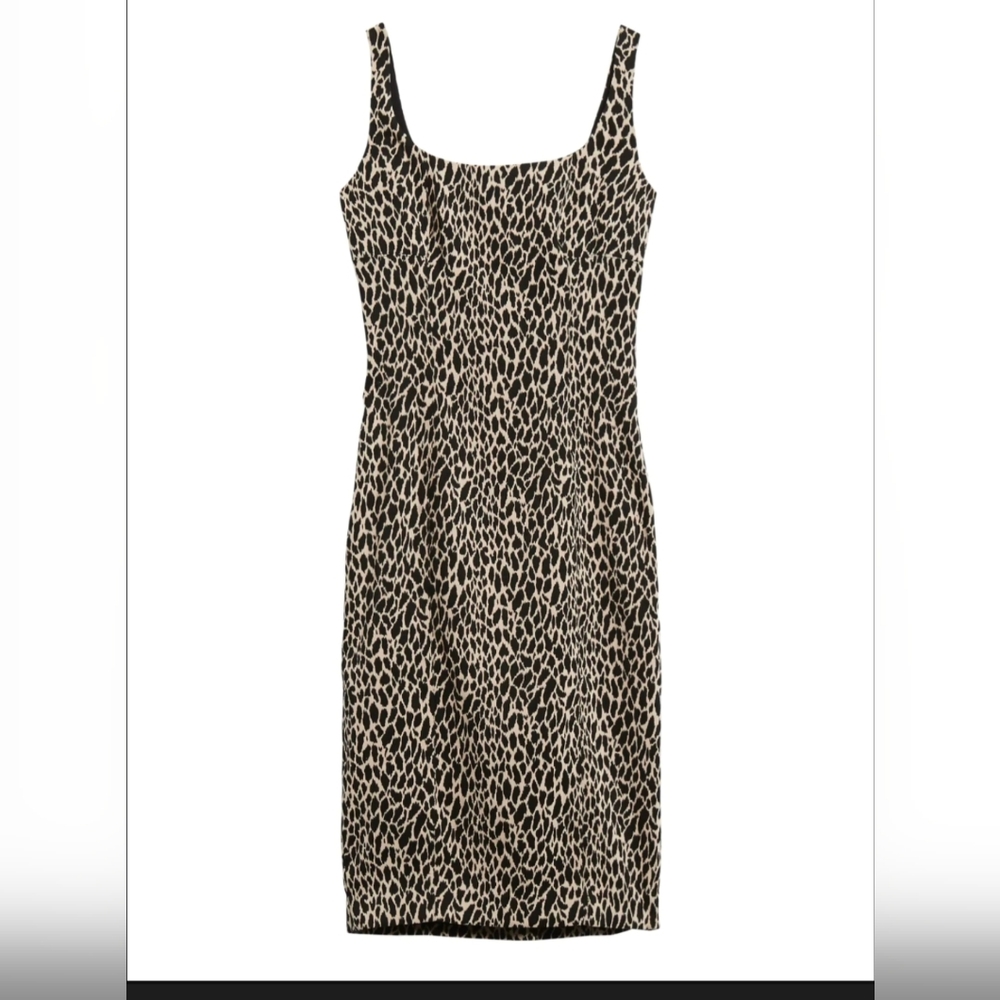 Banana Republic Sloan Sheath Dress In Leopard